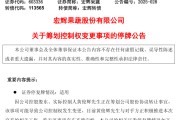 六安明日停牌！又一A股，筹划控制权变更